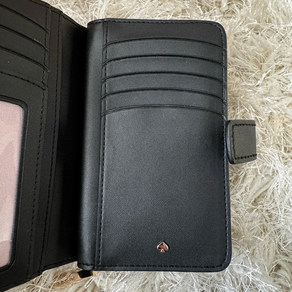 Kate Spade Pizza Wallet with Gem Design (Black) - Picture 3 of 9